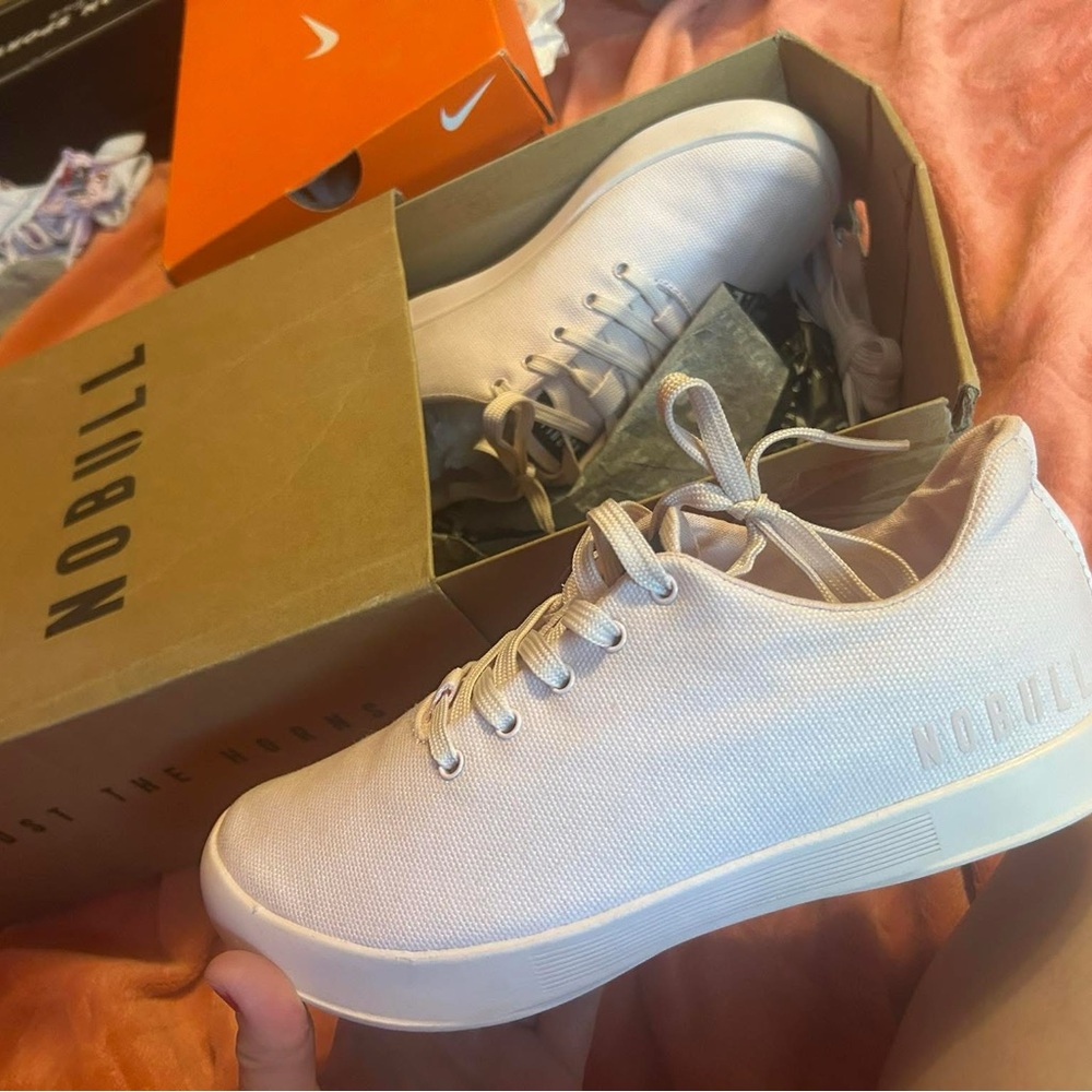 NOBULL Pink Canvas Trainer Low